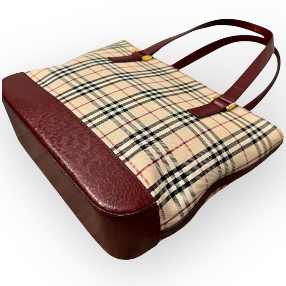 BURBERRY Nova Check Tote Handbag - Picture 5 of 16